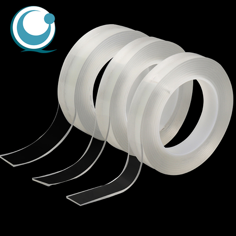 1MM 양면 아크릴 테이프 투명 강한 접착 나노 재사용 가능한 장착 도마뱀 테이프 홈 오피스 자동차 장식